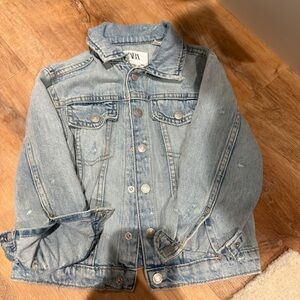 Zara Light Blue Kids Jean Jacket Size 3-4